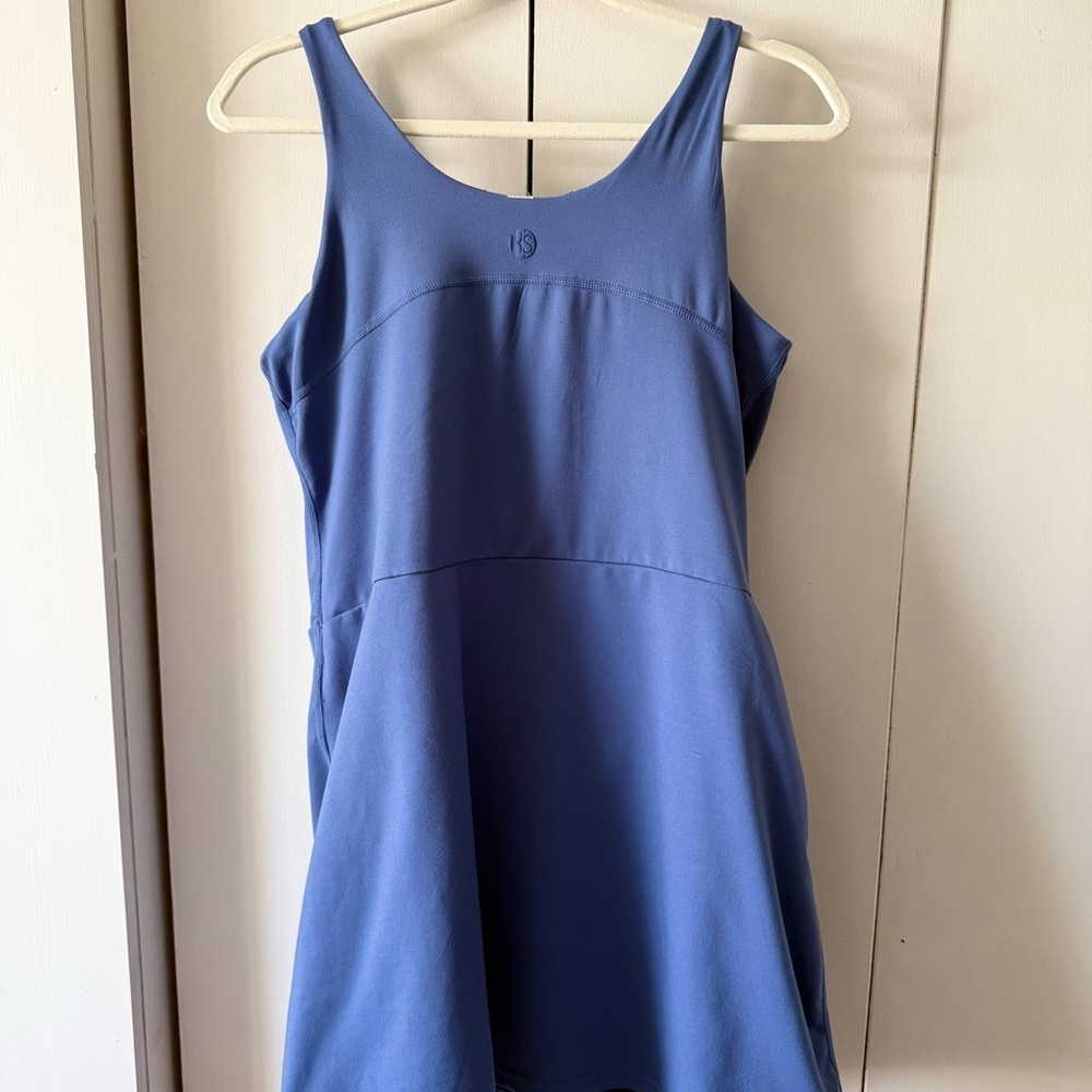 Elle Sport Women's Active Tank Dress Athletic Dress Tennis Dress in Blue Size M - Picture 6 of 8